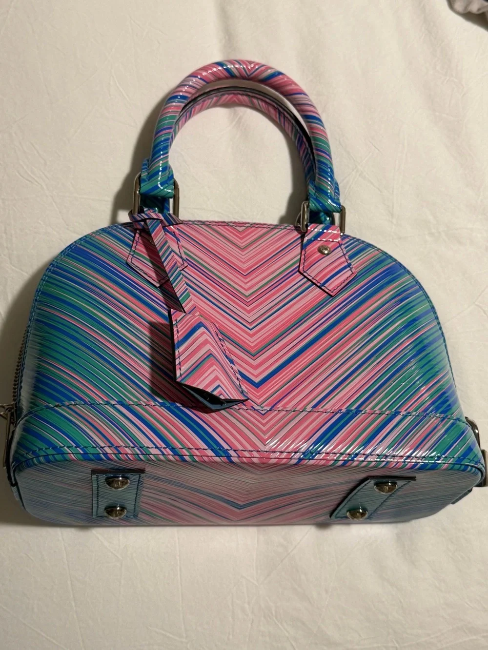 ⭐️RARE⭐️ Louis Vuitton Epi leather tropical print, Alma BB